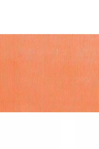 orange embellished cotton blend zari check handloom saree