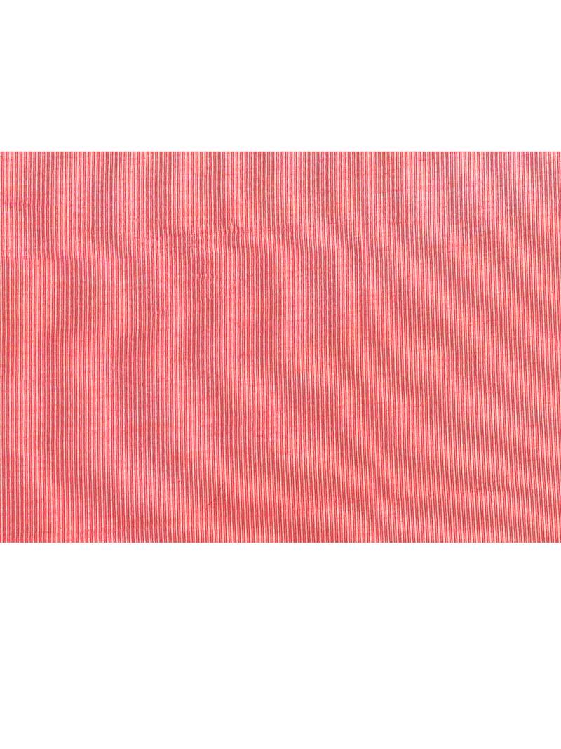 rani pink embellished cotton blend zari check handloom saree