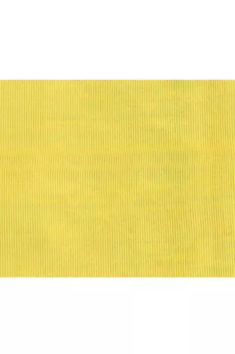 yellow embellished cotton blend zari check handloom saree