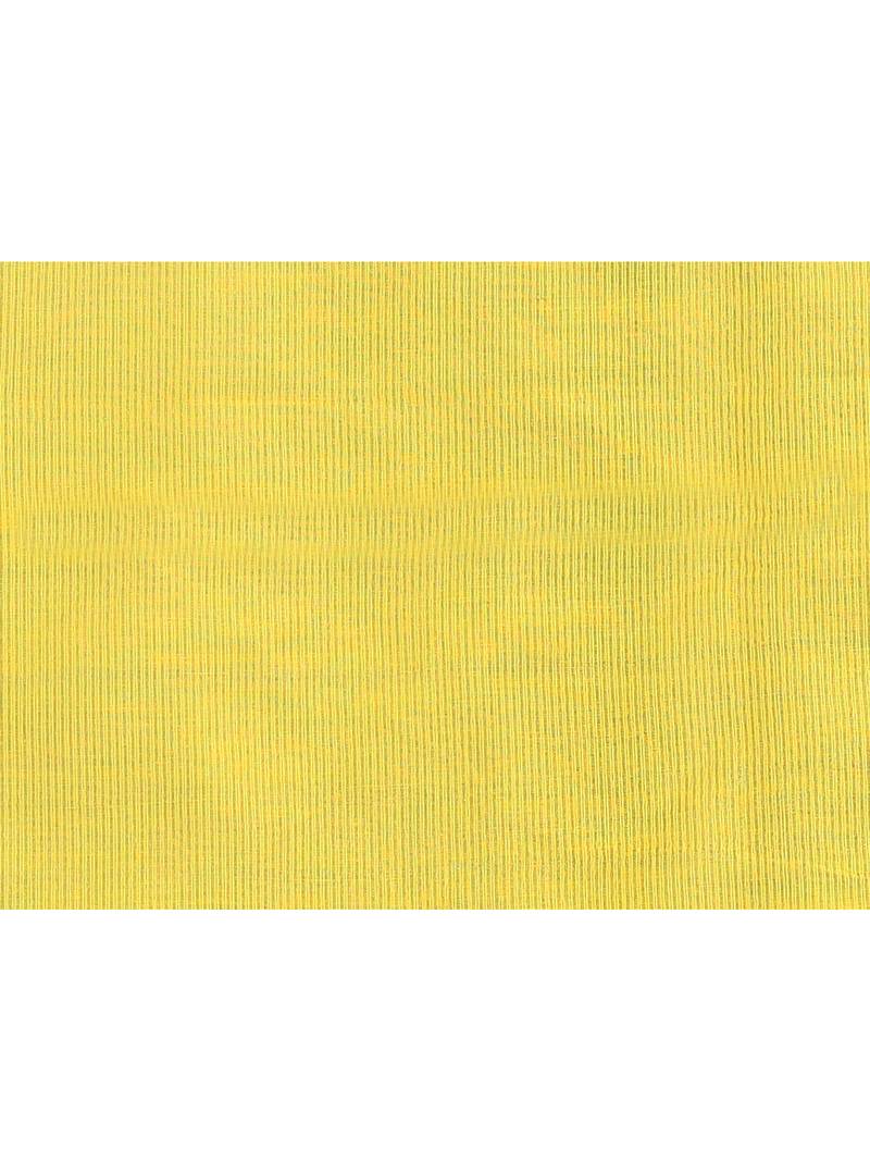 yellow embellished cotton blend zari check handloom saree