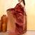 maroon dual tone organic tissue saree with blouse piece