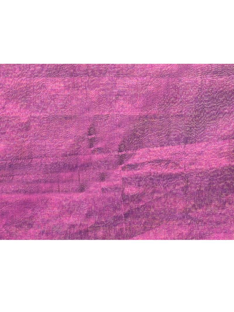 violet dual tone organic tissue saree with blouse piece