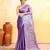 lavender dual tone organic tissue saree with blouse piece