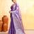 lavender dual tone organic tissue saree with blouse piece