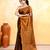 copper dual tone organic tissue saree with blouse piece