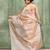 beige dual tone organic tissue saree with blouse piece