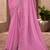 Blush pink shine silk chiffon heavy embroidery and sequin work partywear saree