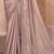 Champagne beige shimmer silk crepe heavy embroidery and sequin work partywear saree