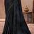 Black sparkle shaded chiffon heavy embroidery and sequin work partywear saree