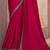 Red chiffon silk heavy embroidery and sequin work partywear saree