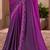 Purple majestic shaded chiffon heavy embroidery and sequin work partywear saree