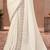White shinning georgette heavy embroidery and sequin work partywear saree