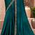 Bottle green shaded chiffon heavy embroidery and sequin work partywear saree