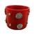 Stone stud colour red pack of 2 material acrylic bangle
