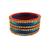 Kundan stud colour multi pack of 8 material acrylic bangle