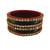 Kundan stud colour multi pack of 8 material acrylic bangle