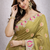 Green Color Soft Silk Georgette Embroidered Saree