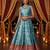 Patola Print SemiStitched Satin Lehenga choli