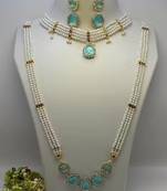 Indian bollywood gold plated kundan choker bridal necklace earrings jewelry set