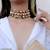 Indian bollywood gold plated kundan choker bridal necklace earrings jewelry set