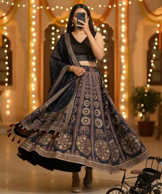 Garba Special Cotton SemiStitched Lehenga choli 4