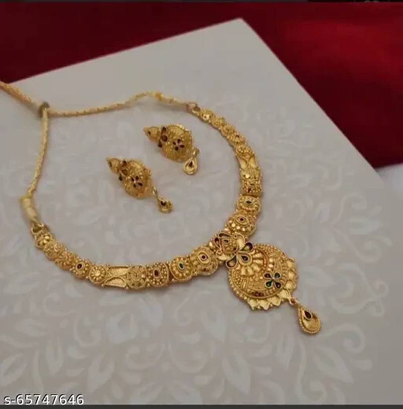 Indian bollywood gold plated kundan choker bridal necklace earrings jewelry set