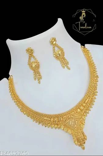 Indian bollywood gold plated kundan choker bridal necklace earrings jewelry set