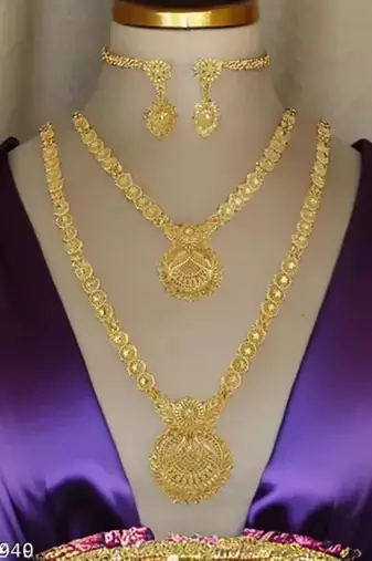 Indian bollywood gold plated kundan choker bridal necklace earrings jewelry set