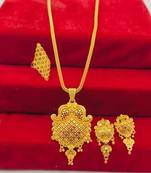Indian bollywood gold plated kundan choker bridal necklace earrings jewelry set