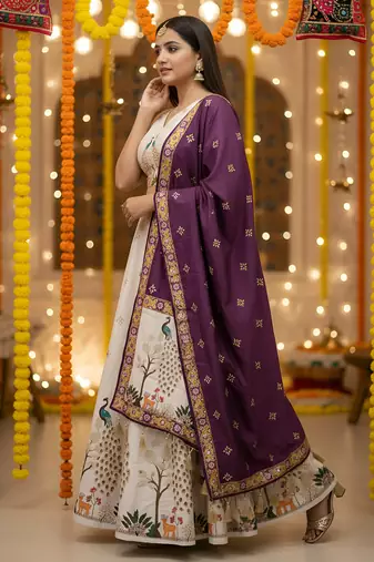Garba Special Cotton SemiStitched Lehenga choli