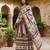Navratri Ajarakh Print Rayon Semi Stitched Lehenga Choli & Unstitched Blouse With Dupatta