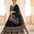 Navratri Ajarakh Print Rayon Semi Stitched Lehenga Choli & Unstitched Blouse With Dupatta