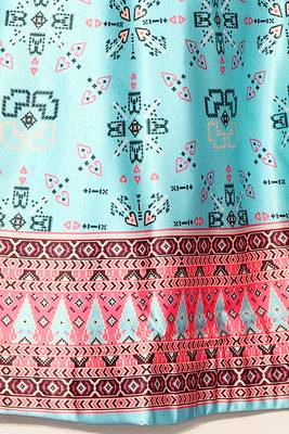 Ikkat Patola Print SemiStitched Satin Crop-Top choli 3
