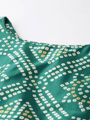 Panihari Pichwai Print SemiStitched Satin Crop-Top choli 2