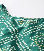 Panihari Pichwai Print SemiStitched Satin Crop-Top choli