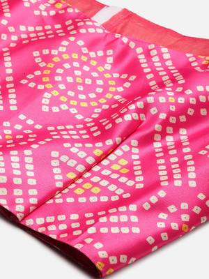 Panihari Pichwai Print SemiStitched Satin Crop-Top choli 2