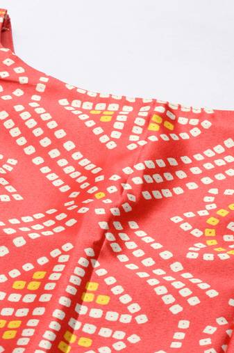 Panihari Pichwai Print SemiStitched Satin Crop-Top choli