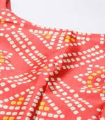 Panihari Pichwai Print SemiStitched Satin Crop-Top choli