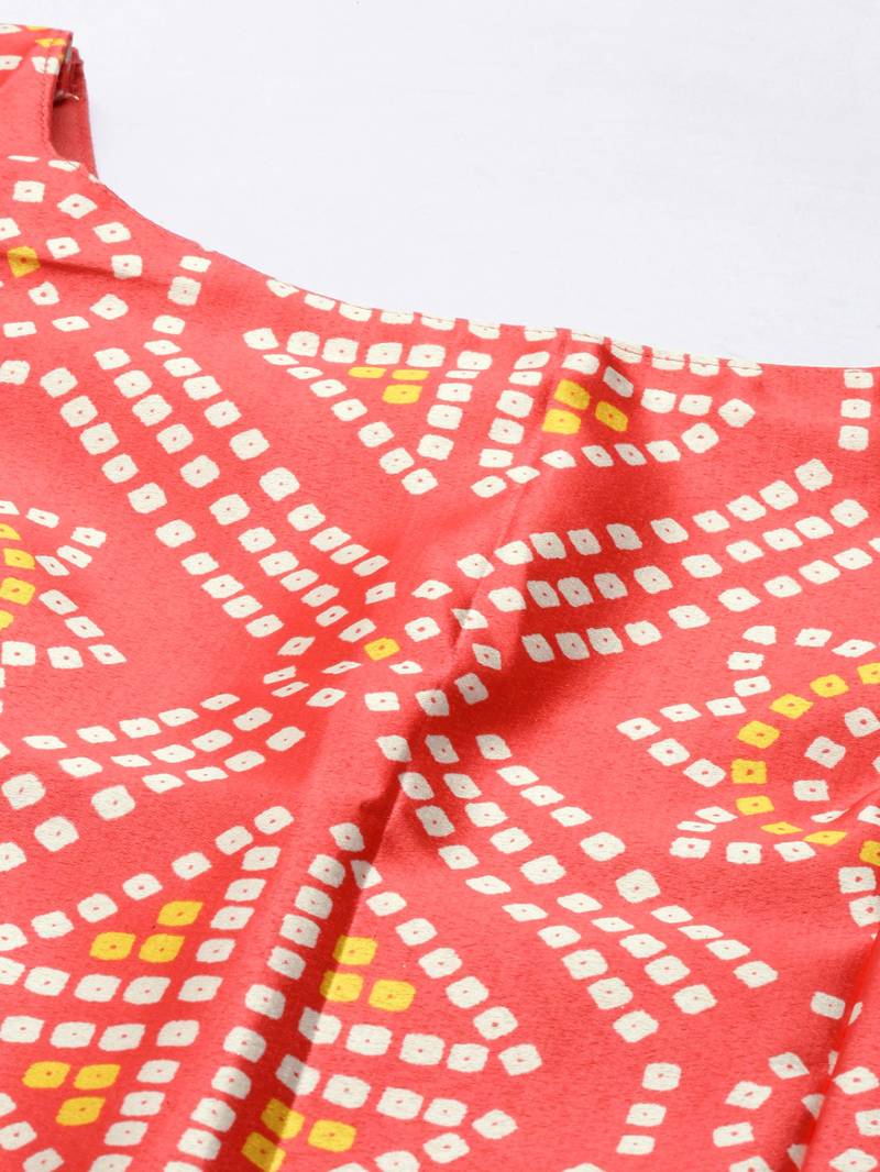 Panihari Pichwai Print SemiStitched Satin Crop-Top choli