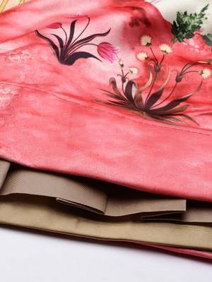 Panihari Pichwai Print SemiStitched Satin Crop-Top choli 3