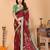 maroon floral cotton silk saree with shimmer & blouse piece – elegant festive wear