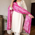 Off white Floral Embroidered Kurta Pant Set with Printed Dupatta