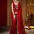 Party wear new rangoli silk red color saree with blouse and stone lace border
