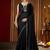 Party wear new rangoli silk black color saree with blouse and stone lace border