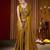 Party wear new rangoli silk golden color saree with blouse
