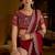 Maroon rangoli silk saree with heavy embroidery work and heavy work blouse