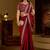 Maroon rangoli silk saree with heavy embroidery work and heavy work blouse
