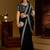 Black rangoli silk saree with heavy embroidery work and heavy work