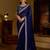 Neavy blue rangoli silk saree with heavy embroidery work