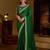 Green rangoli silk saree with heavy embroidery work